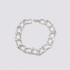 Textured link bracelet