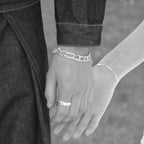 Textured link bracelet